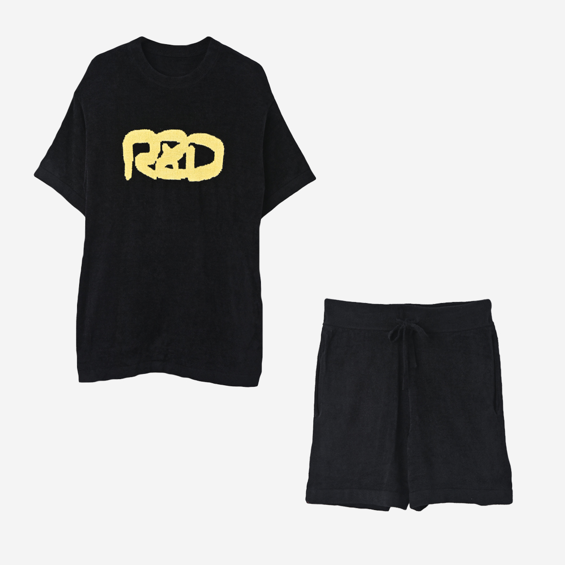 【ReZARD】SETUP Towel fabric Room Wear Small Logo（Short pants）(Black)